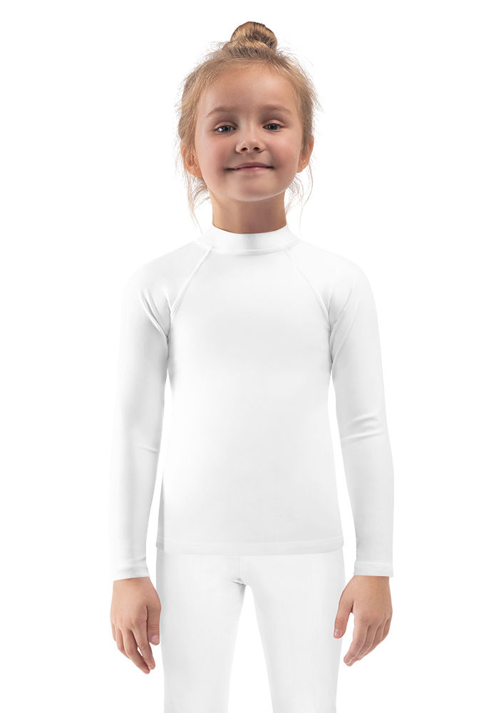 368 Kids Rash Guard (Black Stitch) (Design 360) - Image 1