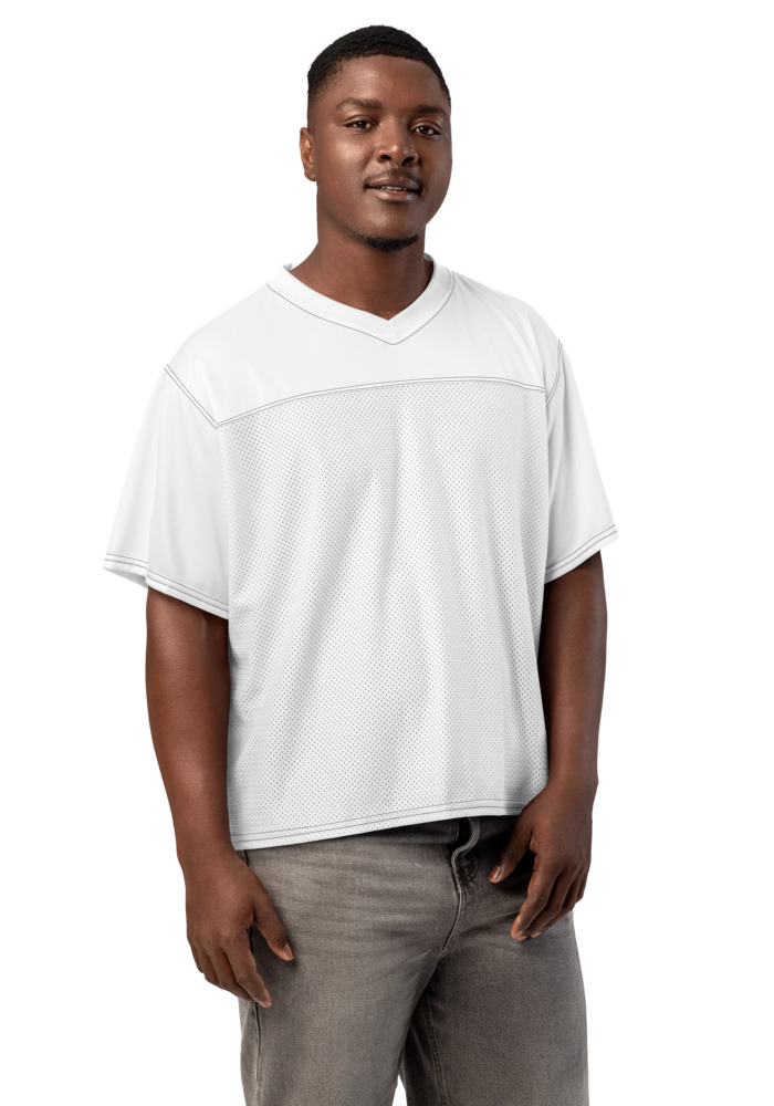 1367 Adult Boxy Football Jersey (White Stitch) (Design 360) - Image 1